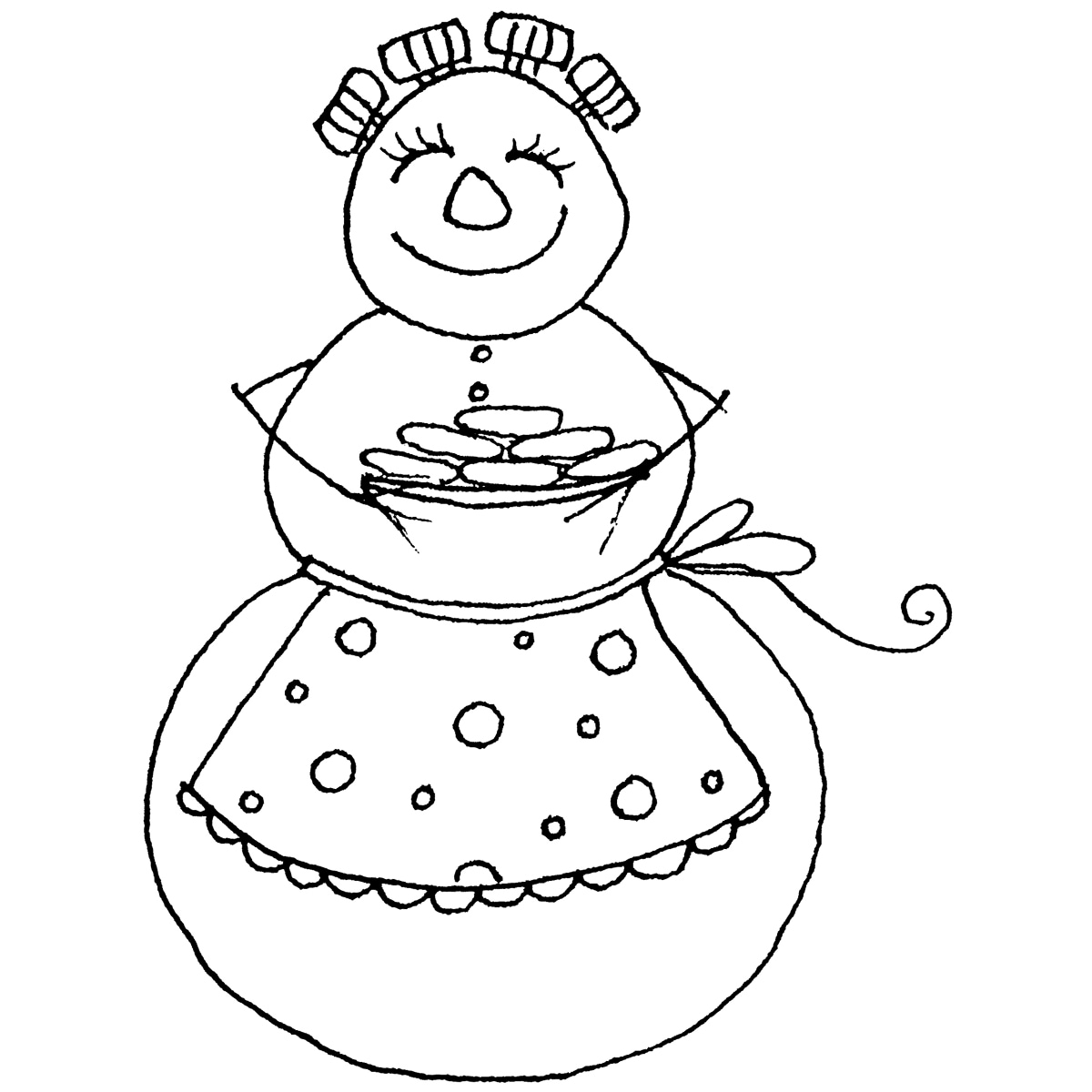 Penny Black Christmas Cookies Rubber Stamp