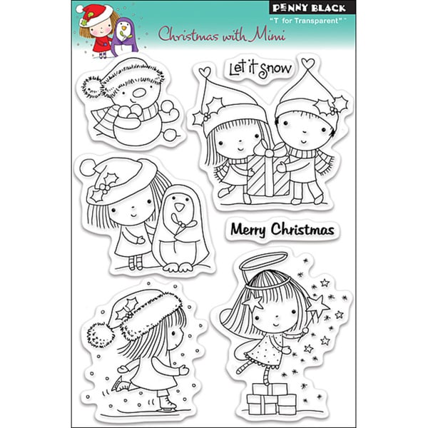 Shop Penny Black Christmas With Mimi Clear Stamps - Free Shipping On ...