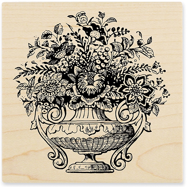 Stampendous Mounted Rubber Stamp Q classic Bouquet