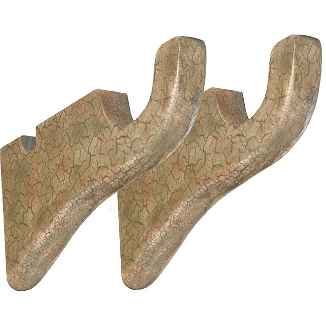 Menagerie Tuscan Crackle 2 inch Compatible Rod Brackets