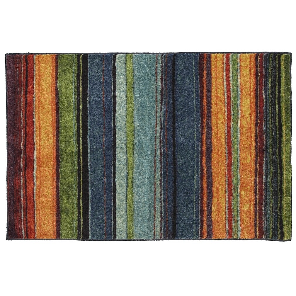 Shop Mohawk Home New Wave Rainbow Stripe Area Rug 2' 6" x 3' 10" On