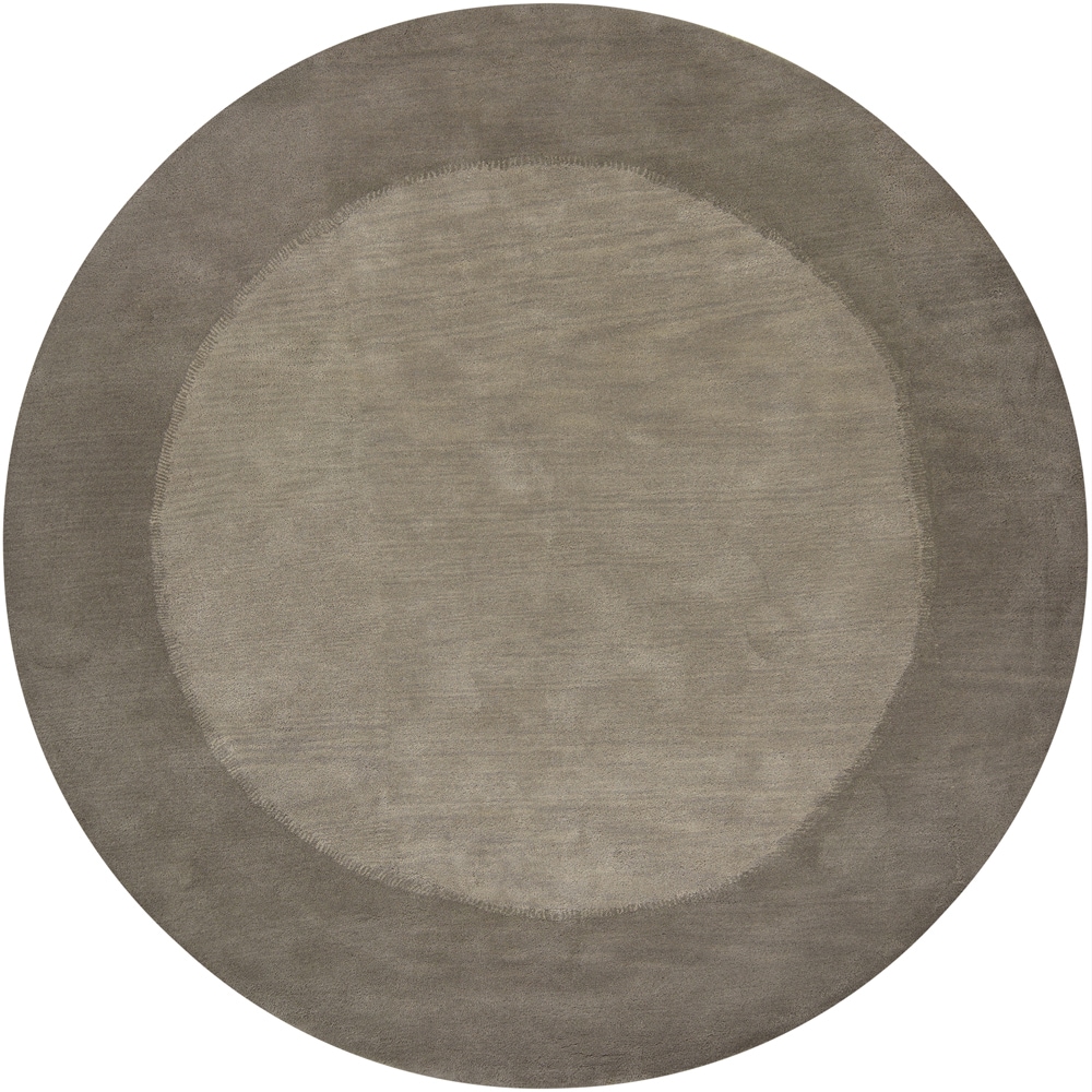 Hand tufted Mandara Grey Premium Wool Rug (79 Round)