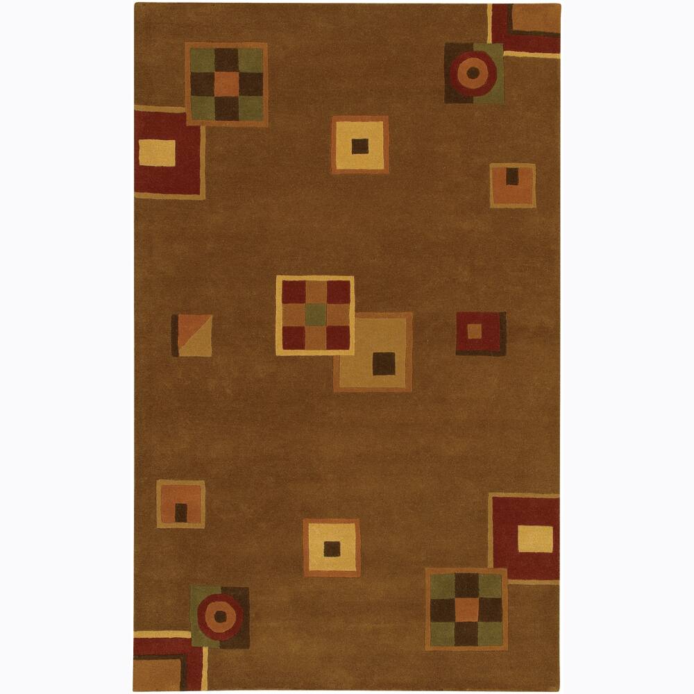 Artist's Loom Hand-tufted Contemporary Geometric Wool Rug (2'x3') - 2' x 3'
