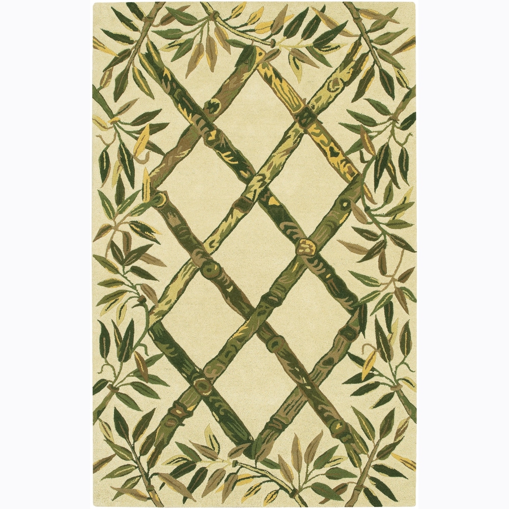 Hand tufted Mandara Bamboo Wool Rug (5 X 76)