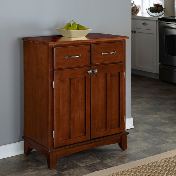 Home Styles Medium Cherry Buffet with Wood Top   14129038  