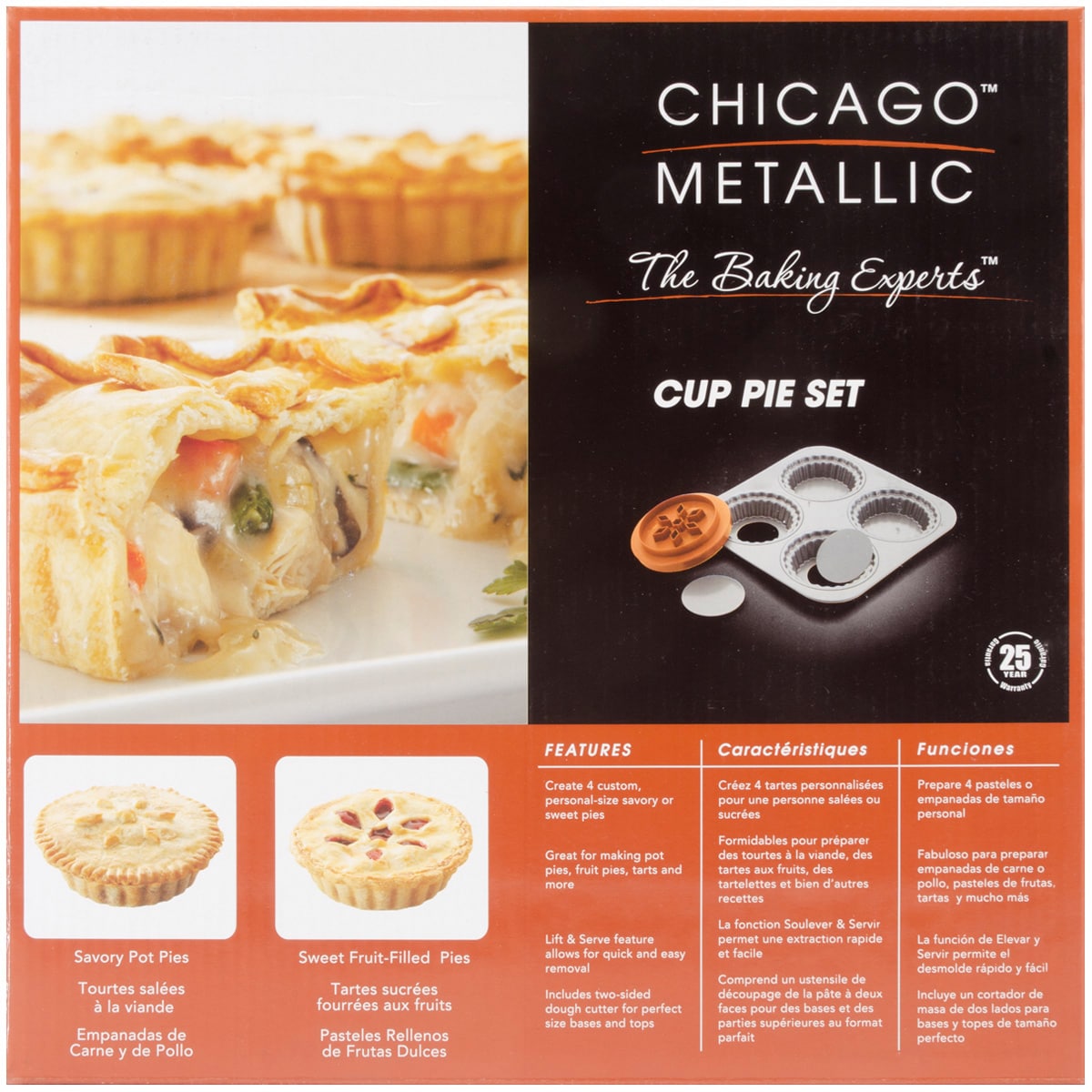 Chicago Metallic 4-cavity Cup Pie Set Bed Bath Beyond 6548587