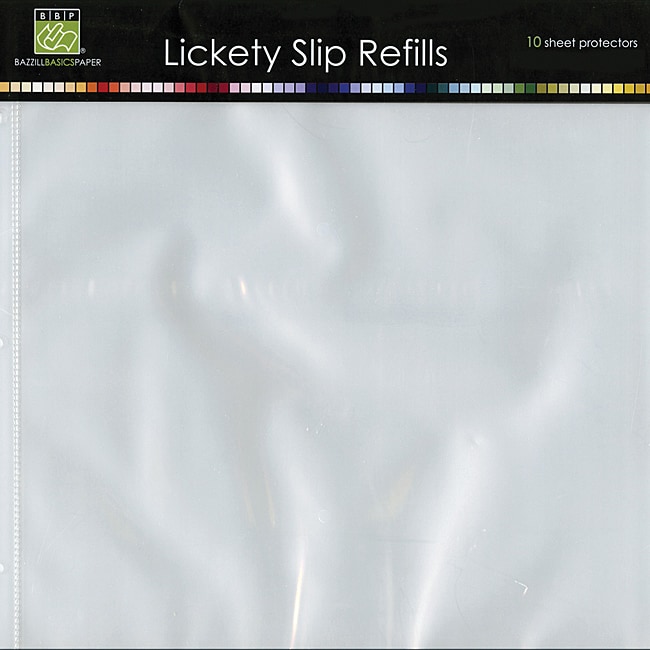 Lickety Slip Refills 8x8 10/pkg full Sheet Page Protectors