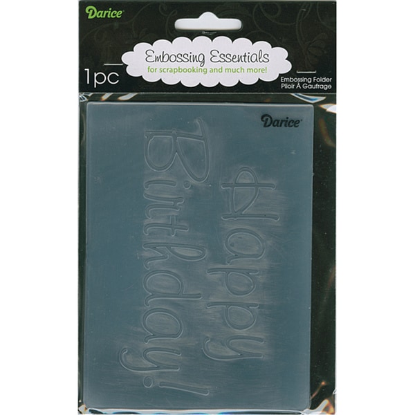 'Happy Birthday' Embossing Folder. Opens flyout.