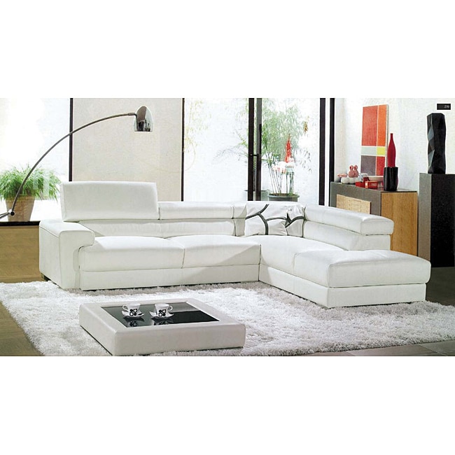 Ashton 2-piece White Sectional