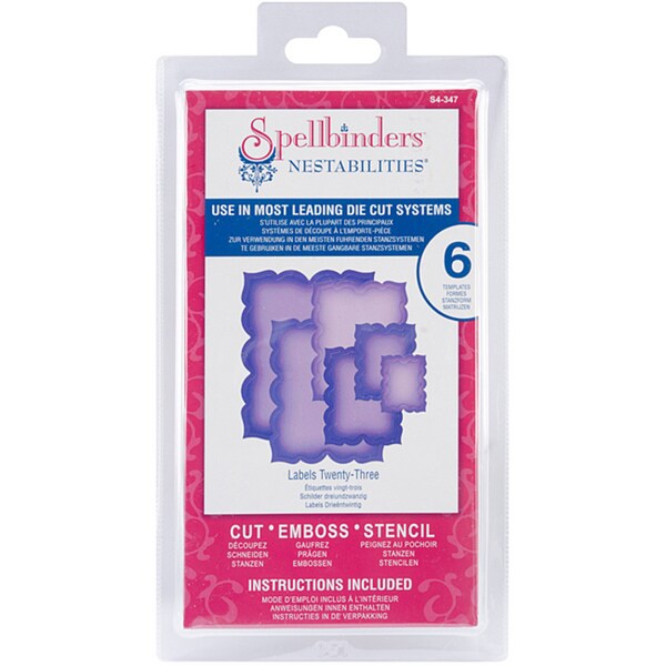 Spellbinders Labels Twenty-Three Nestabilities Dies