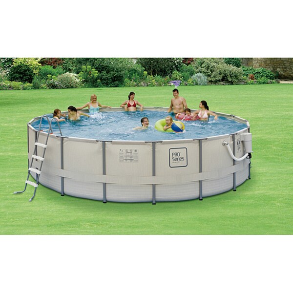 24 ft round aluminum pool