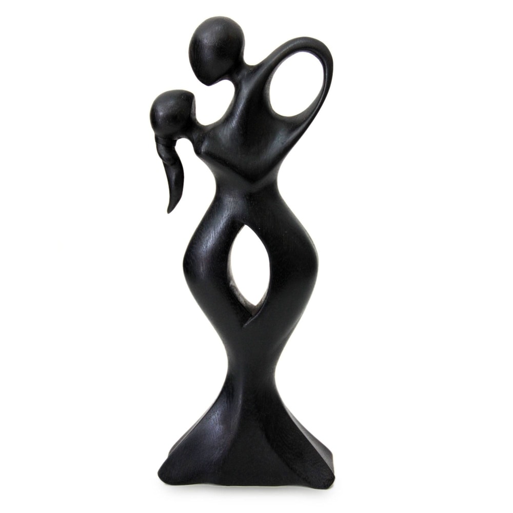 NOVICA Handmade Soul Embrace Art Sculpture (Indonesia) - 30.5 cm H x 11.5 cm W x 4 cm D