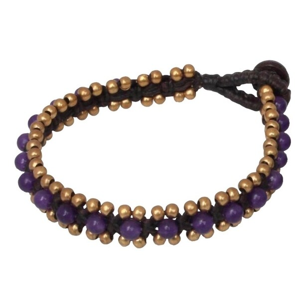 blue and purple bracelets