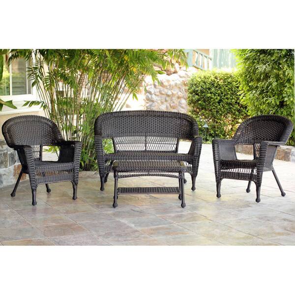 Wicker Patio 4 Piece Conversation Set 6549770 Wicker Patio 4 Piece Conversation Set