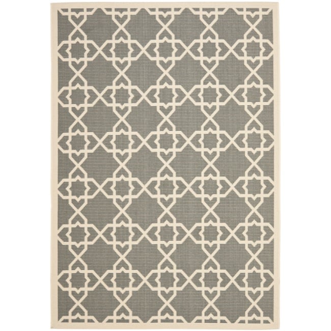 Poolside Grey/ Beige Indoor Outdoor Rug (67 X 96)