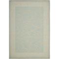 Safavieh Courtyard Scrollwork Aqua/ Cream Indoor/ Outdoor Rug - 8' x 11'2'