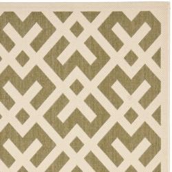 Poolside Green/ Bone Indoor Outdoor Rug (2'7 x 5') Safavieh 3x5   4x6 Rugs