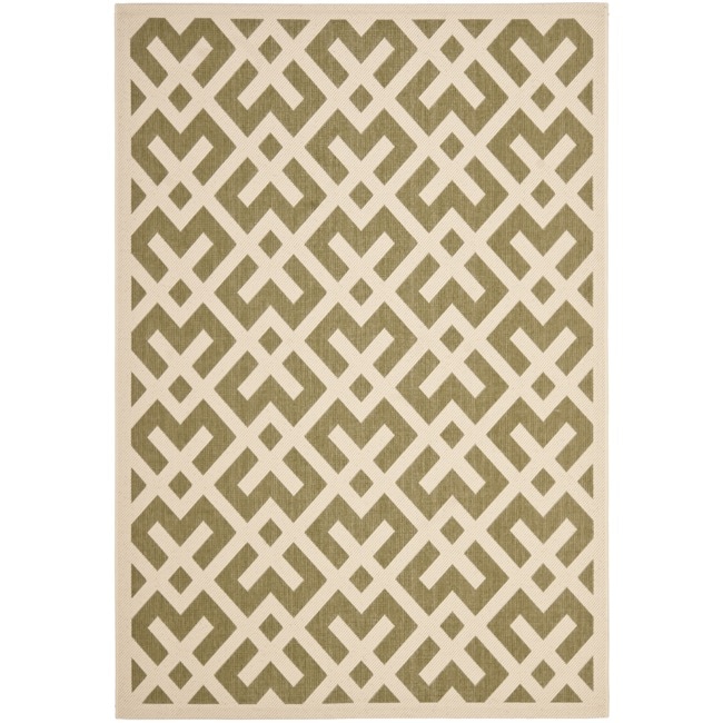 Poolside Green/ Bone Indoor Outdoor Rug (4 X 57)