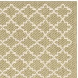 Poolside Green/Beige Indoor/Outdoor Runner Rug (2'4" x 9'11") Safavieh Runner Rugs