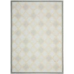 Poolside Light Grey/ Anthracite Indoor Outdoor Rug (6'7 x 9'6) Safavieh 5x8   6x9 Rugs