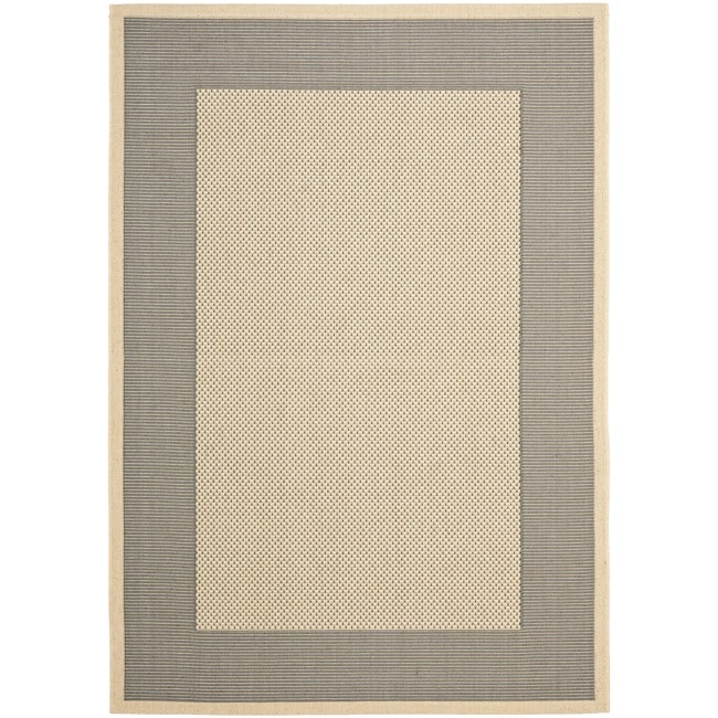 Poolside Gray/cream Indoor/outdoor Polypropylene Rug (67 X 96)