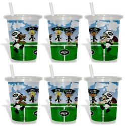 New York Jets Sip and Go Cups (Pack of 6) Travel Mugs