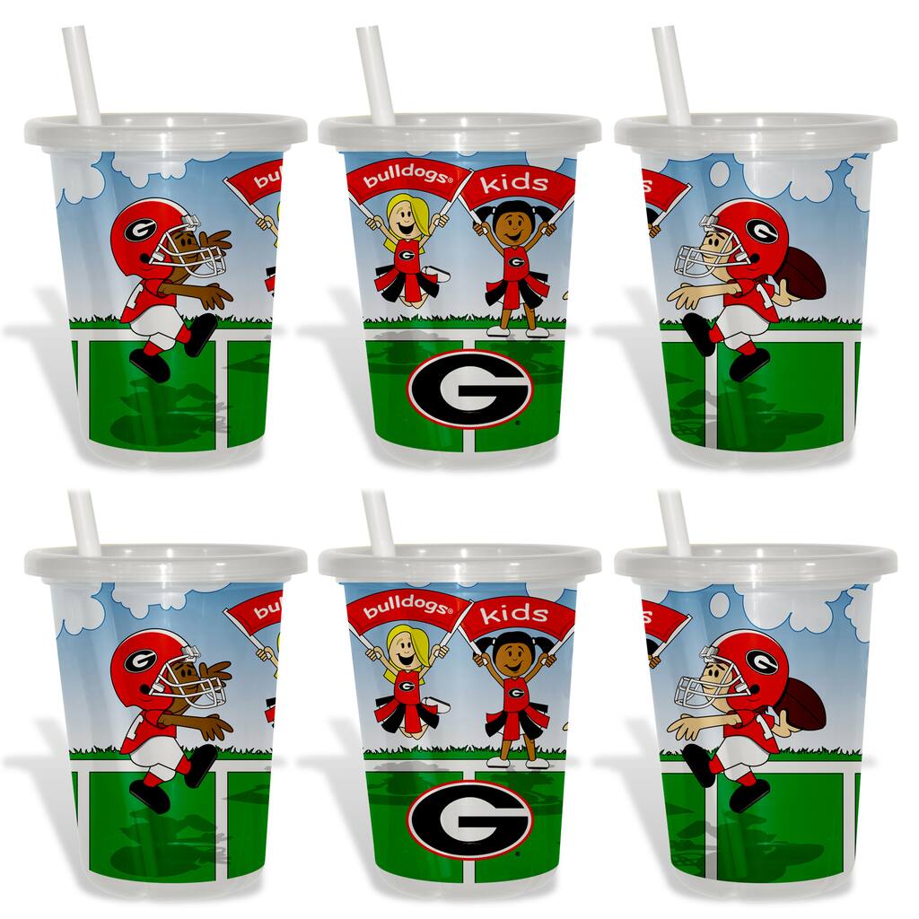 Georgia Bulldogs Sip and Go Cups (Pack of 6)