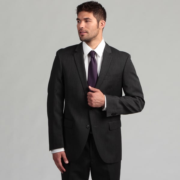 Kenneth Cole New York Men's Charcoal Wool Suit