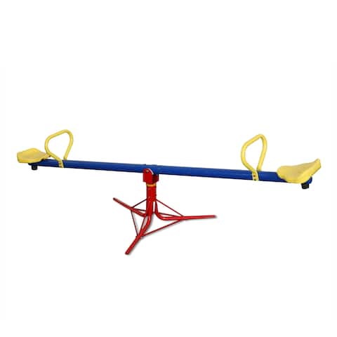 Swing-N-Slide See Saw Spinner in Blue, Red, and Yellow - 24" H x 32" W x 78" L