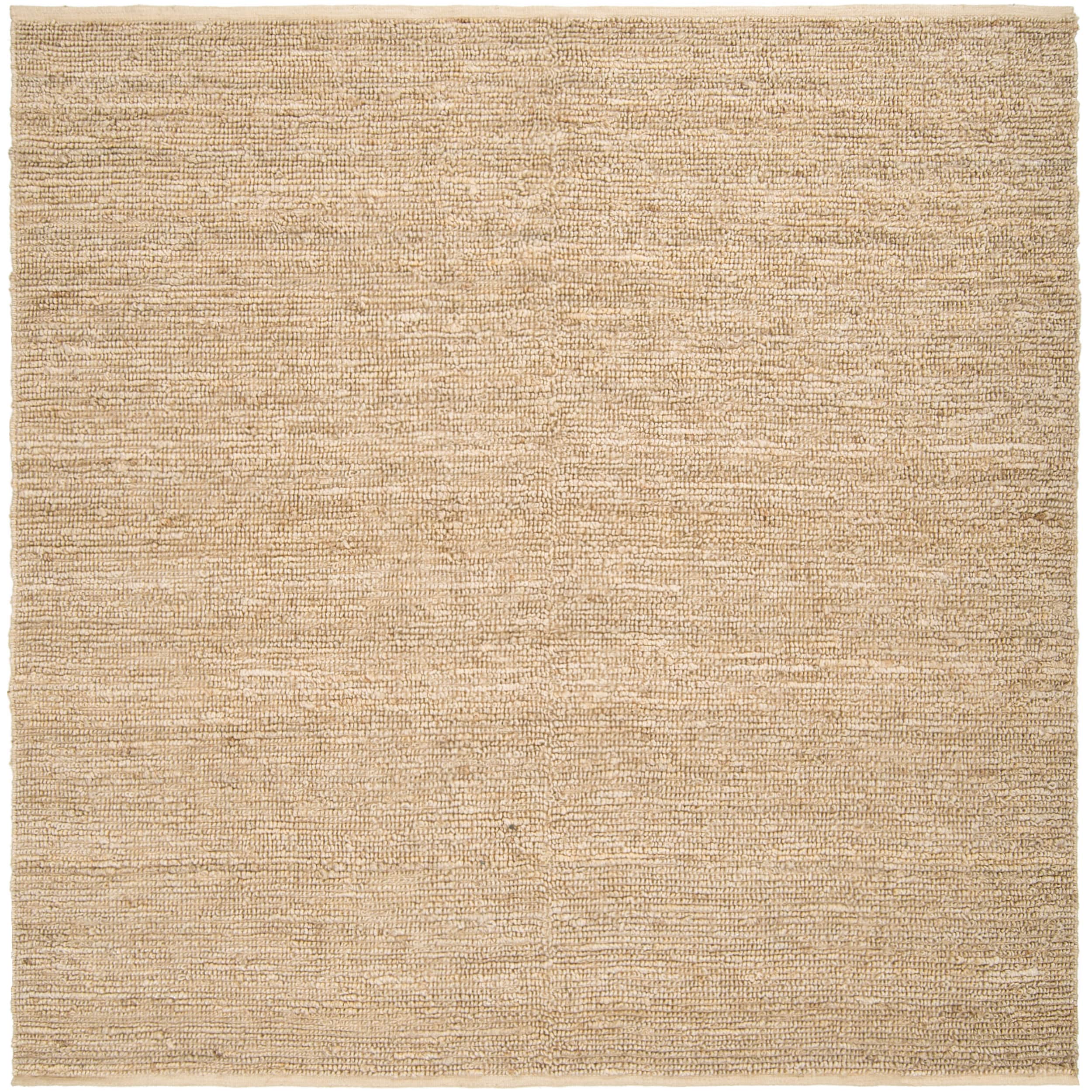 Hand Woven Beige Jawfish Natural Fiber Jute Rug 8 Square Free Hand Woven Beige Jawfish Natural Fiber Jute Rug 8 X27 Square