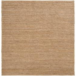 Hand Woven Natural Lionfish Fiber Jute Rug 8 Square Hand Woven Natural Lionfish Fiber Jute Rug 8 Square