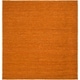 preview thumbnail 66 of 110, Chapra Hand Woven Chunky Jute Area Rug 8' Square - Orange - Square