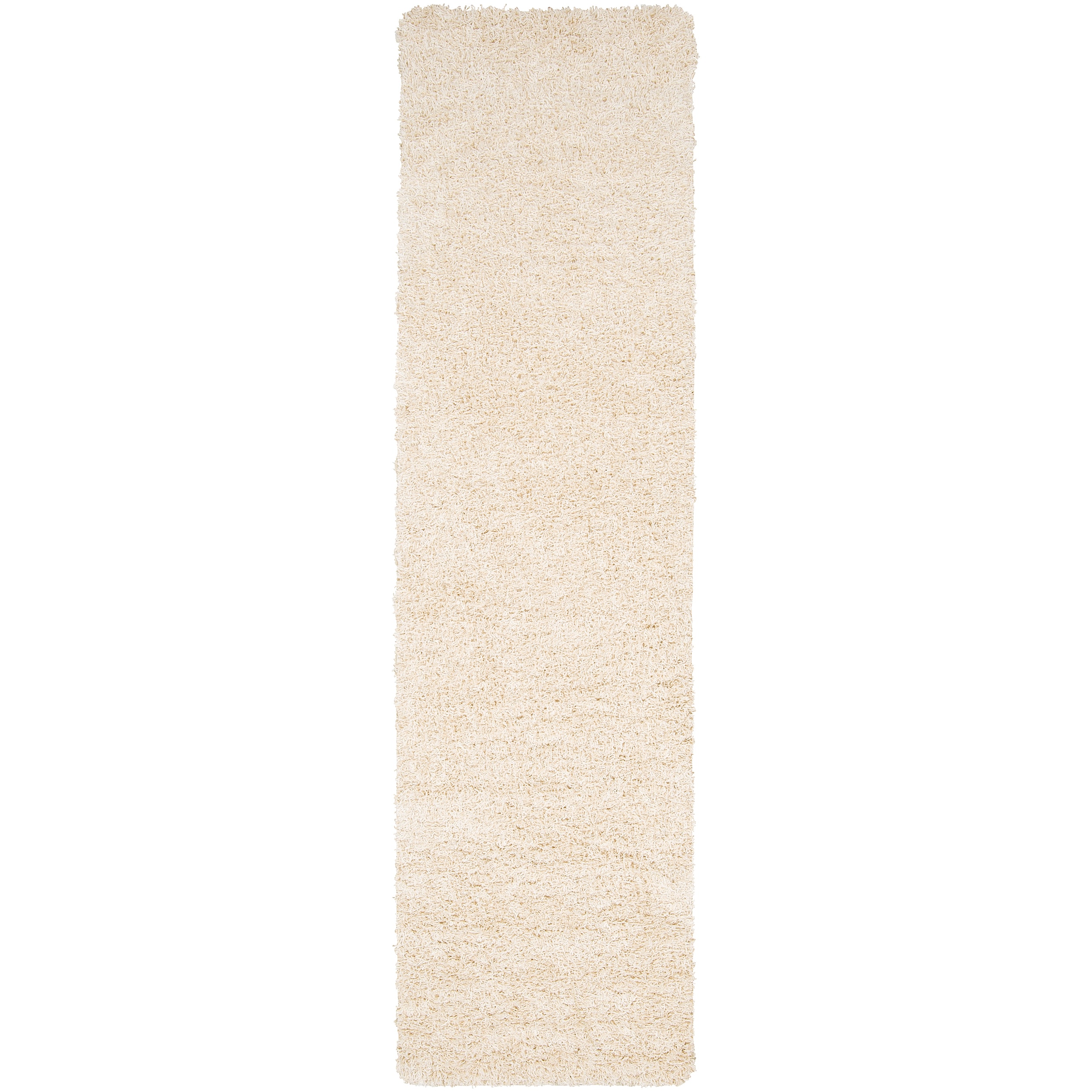 Woven Ivory Debacle Plush Shag (23 X 8)