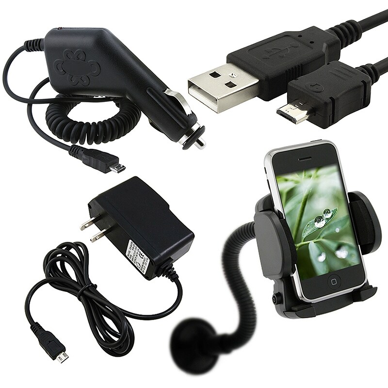INSTEN Charger/ Cable/ Cell Phone Holder for Samsung Vibrant Galaxy S