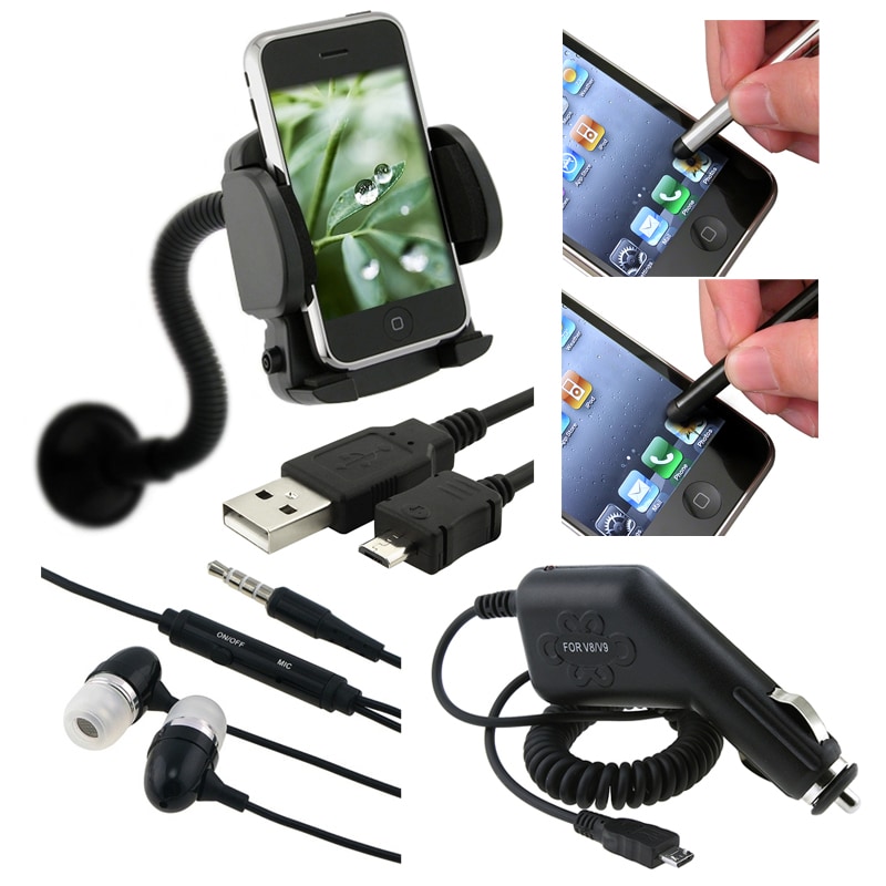 BasAcc Charger/ Holder/ Headset/ Screen Protector for HTC Inspire 4G
