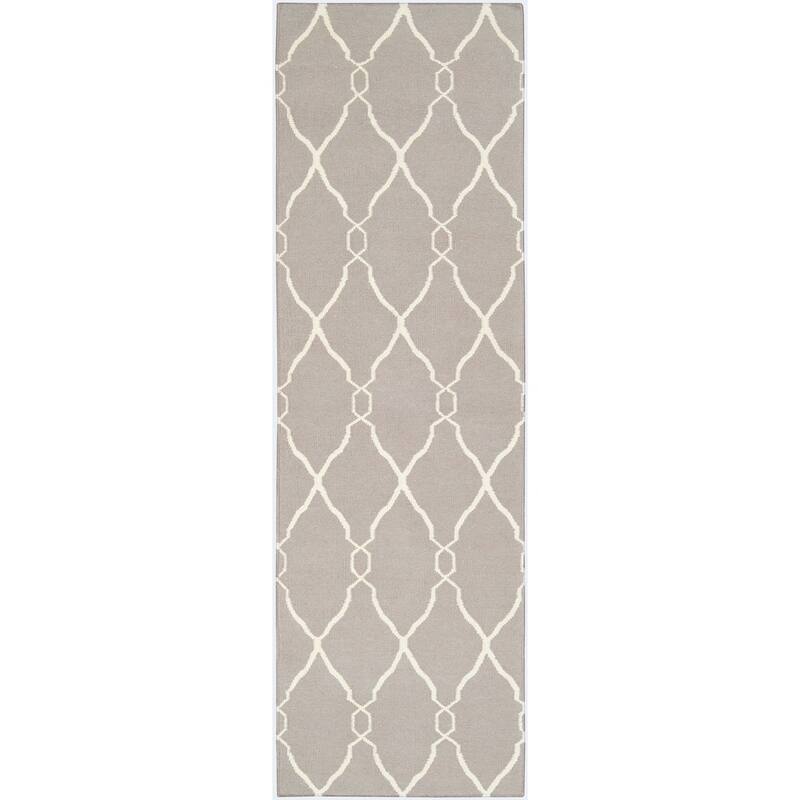 Hand-woven Gray Artemis Wool Area Rug - 2'6" x 8' Runner
