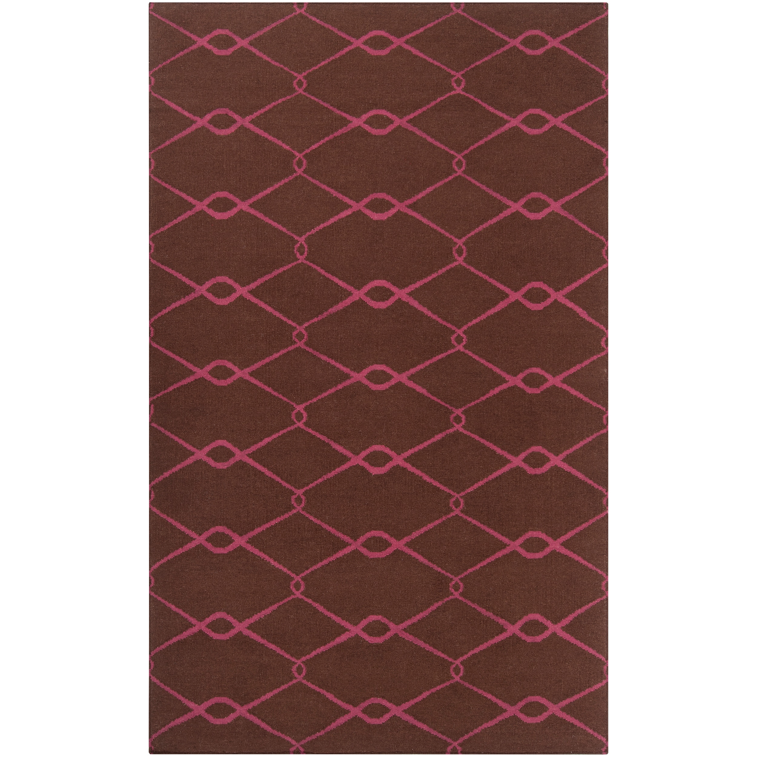 Jill Rosenwald Hand woven Pink Yehren Wool Rug (36 X 56)