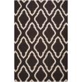 Hand-woven Brown Yeren Wool Area Rug (5' x 8')