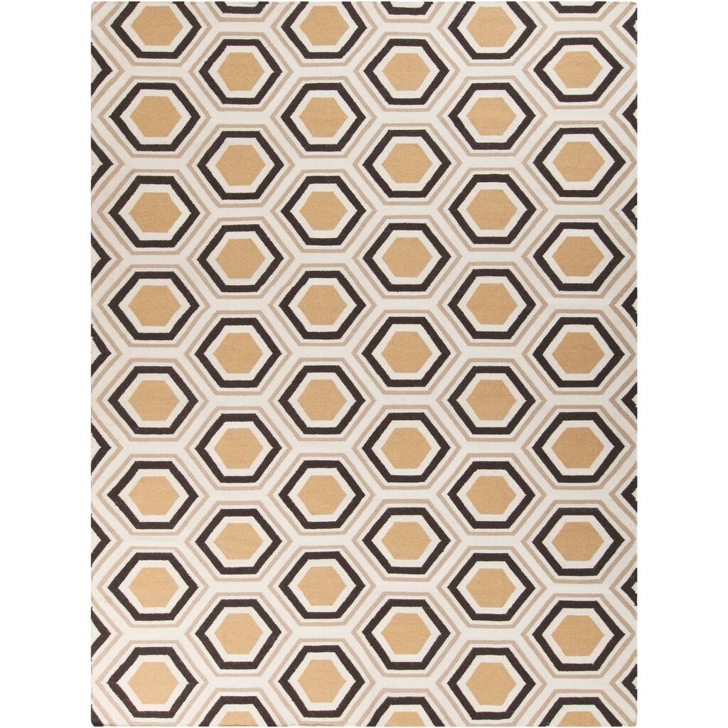 Hand-woven Grey Redeemer Wool Area Rug - 8' x 11'/Surplus