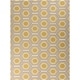 preview thumbnail 1 of 5, Hand-woven Yellow Petra Wool Area Rug - 8' x 11' - 8' x 11' 8' x 11' - Yellow