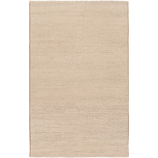 Hand-woven Edison New Zealand Wool Soft Braided Texture Area Rug - 8' x 10'