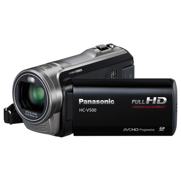Panasonic HC-V500 Digital Camcorder - 3" - Touchscreen LCD - MOS - Fu