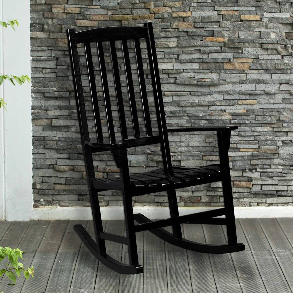 Corbin Black Porch Rocker