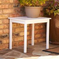 Havenside Home Hobucken White Wood End Table