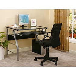 Shop Inroom Computer Desk With Full Size Keyboard Tray On Sale