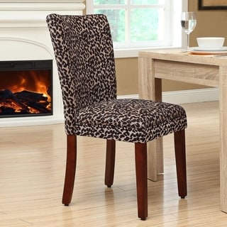 animal print parson chair slipcovers