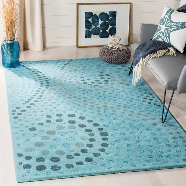 Safavieh Handmade Journey Light Blue Wool Rug - 8' x 10'