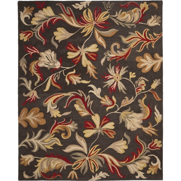 Safavieh Handmade Botanical Gardens Dark Grey Wool Rug - 8' x 10'