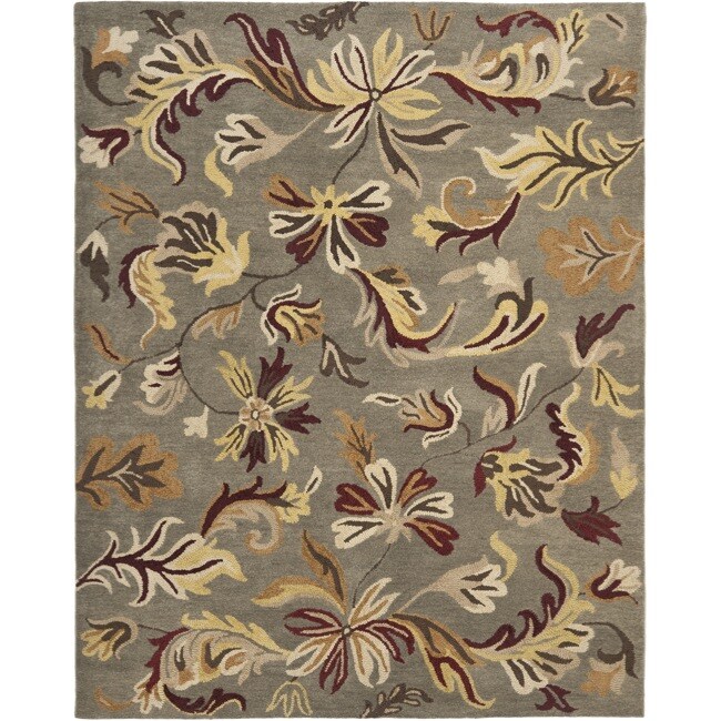 Safavieh Handmade Botanical Gardens Grey Wool Rug - 8' x 10'