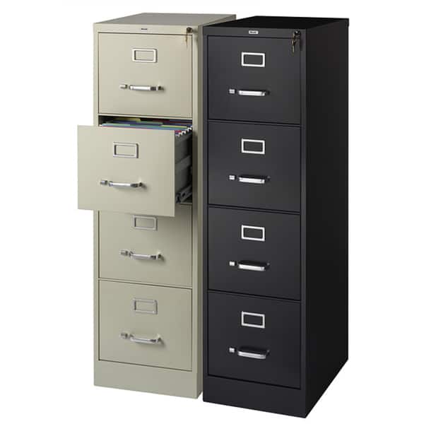 Hirsh Commercial 22"D 4-drawer Letter Vertical File Cabinet